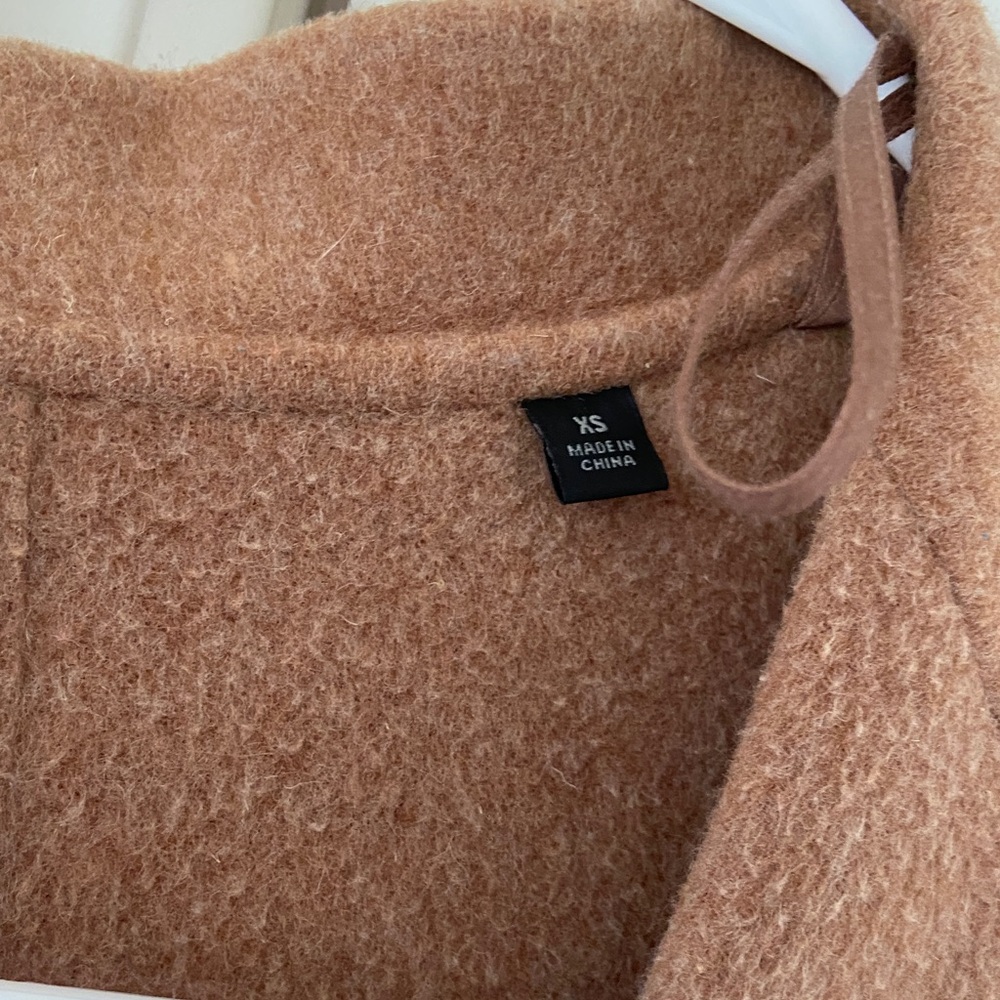 Uniqlo Women's Brown Pea Coat - Picture 3 of 4